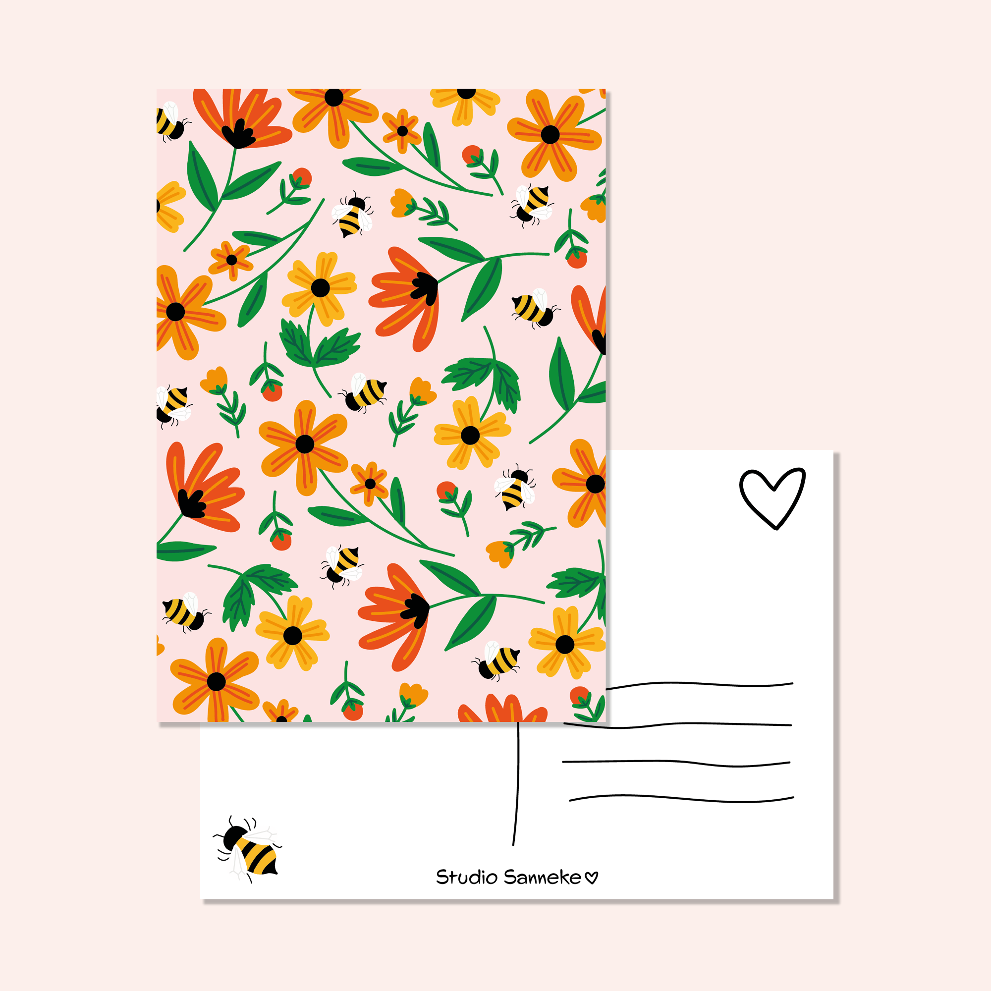 flowers and bees